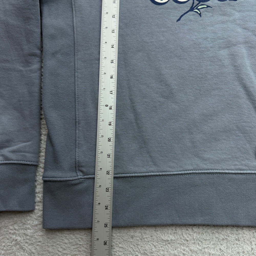 Life Is Good Womens S Blue Cotton Floral Graphic Crewneck Sweatshirt F24-W10238 - Picture 4 of 9